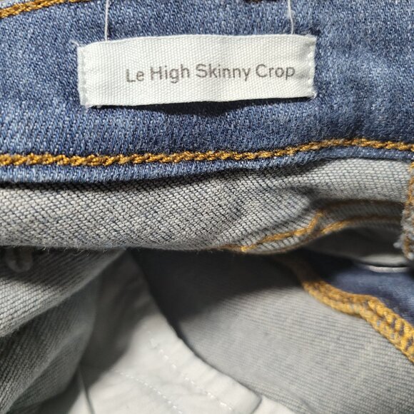 Frame High Skinny Crop Jeans Womens Size 25 Medium Wash Denim Pants - Picture 5 of 6
